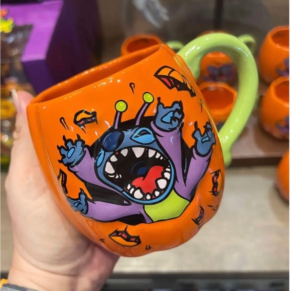 Disneys Not so Scary Halloween Party Stitch Coffee Mug - Picture 1 of 7